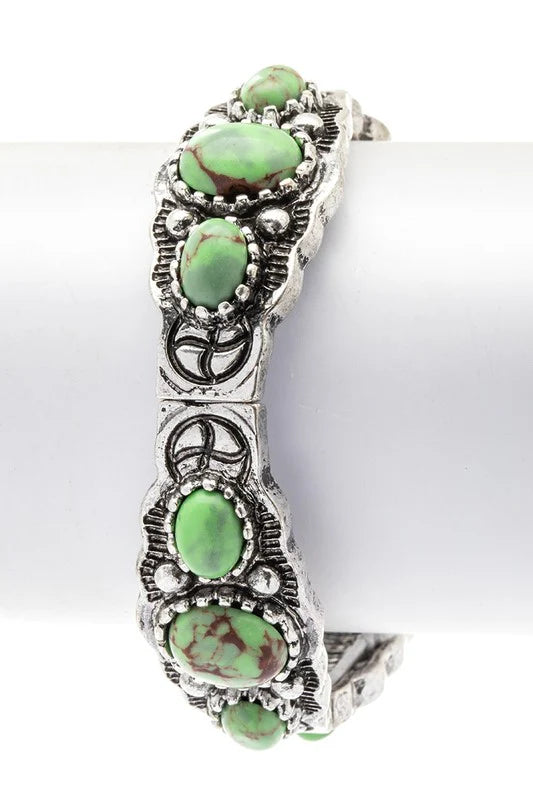 Stunning Genuine Stone Stretch Bracelet โ Limited Stock, Grab Yours Now!