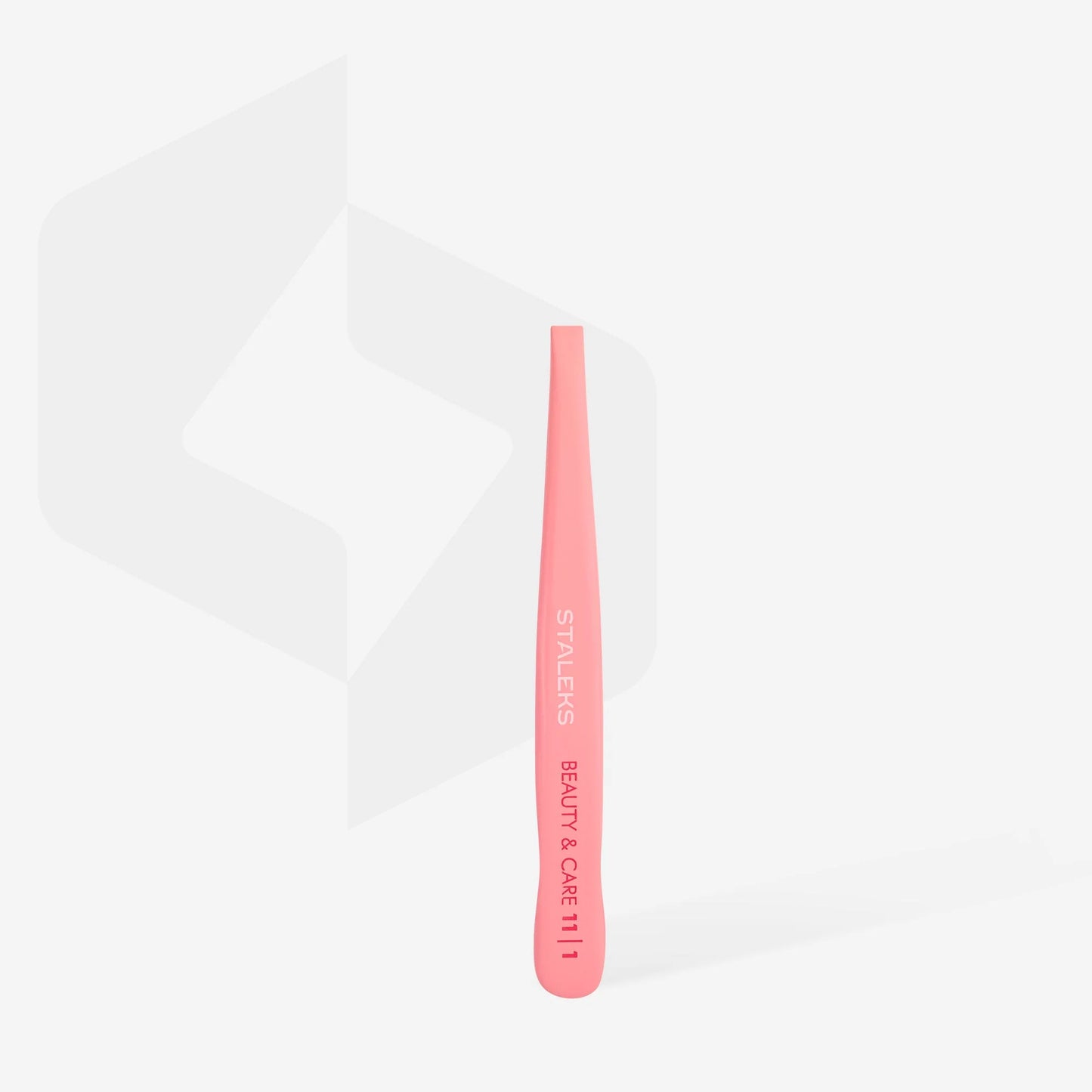 Staleks Eyebrow Tweezers BEAUTY & CARE 11 TYPE 1 Pink (Wide Straight)