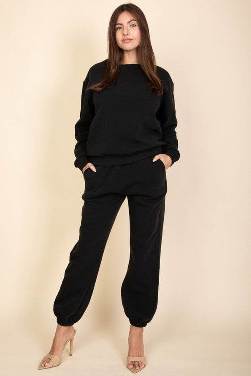 Side Pocket Drawstring Waist Sweatpants