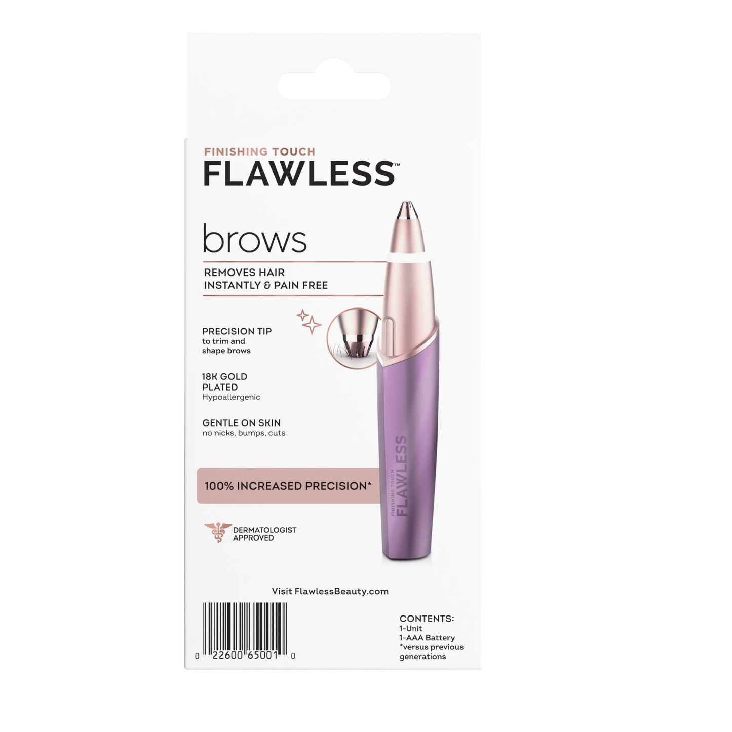 Finishing Touch  Brows Eyebrow Hair Remover for Women, Eyebrow Razor