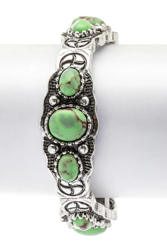 Stunning Genuine Stone Stretch Bracelet – Limited Stock, Grab Yours Now!