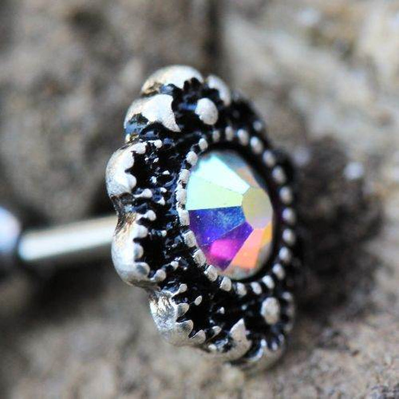 316L Stainless Steel Aurora Oval Charm Cartilage