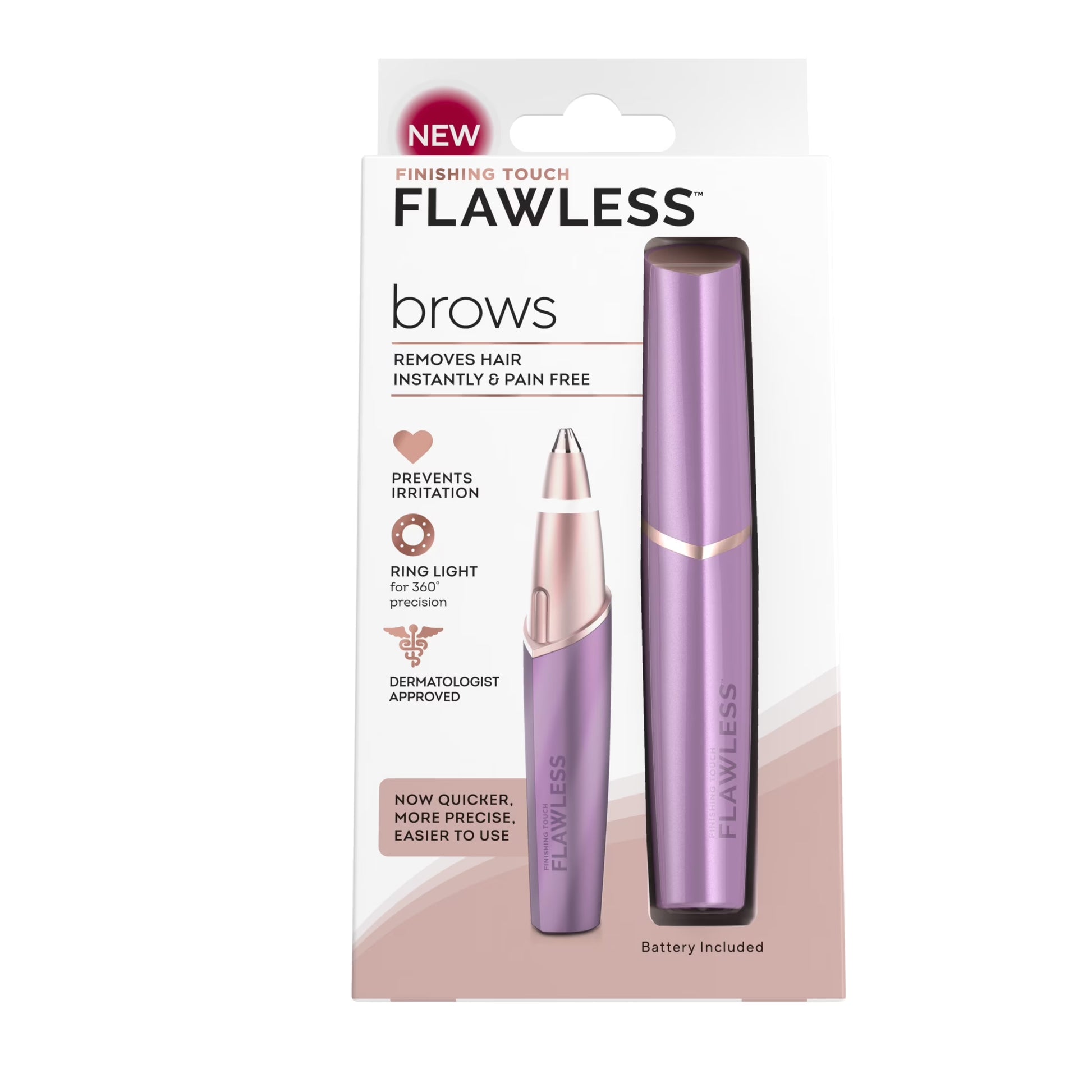 Finishing Touch  Brows Eyebrow Hair Remover for Women, Eyebrow Razor