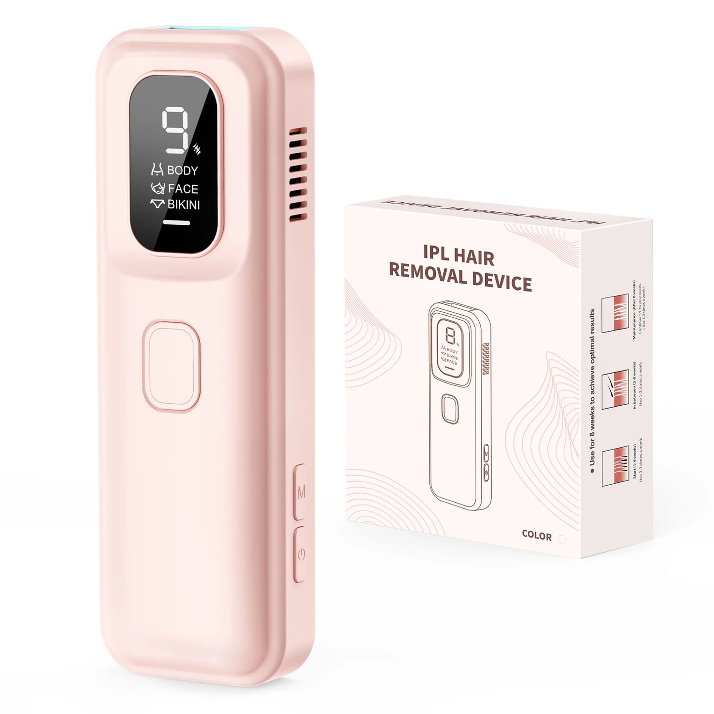 IPL Laser Hair Removal Device Ice-Cooling 3 in 1 Painless 16J Photoepilator Permanent Whole Body Home Treament for Men and Women