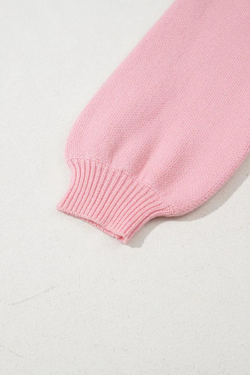 Bow Valentine Long Sleeve Crewneck Sweater