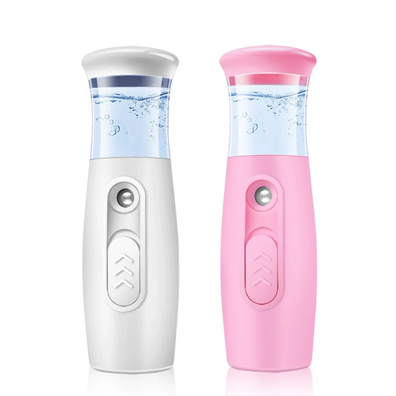 Mini Nano Facial Steamer for Face, Cool Facial Mister Steamer Handy Mist Sprayer Moisturizing &Hydrating for Skin Care, Cleaning